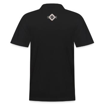 Omnis Diamond Sport Logo - Men's Polo Shirt - black - Back - Kai (181cm)