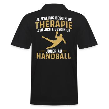 J'ai juste besoin de jouer au handball - Polo Homme - noir - Dos - Kai (181cm)