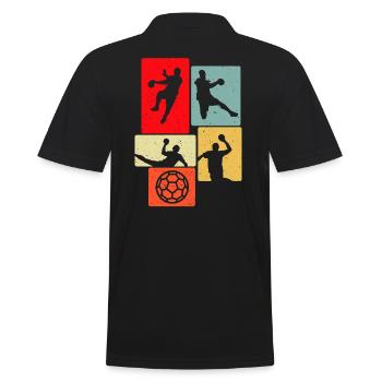 Handball Retro Handballer - Polo Homme - noir - Dos - Kai (181cm)