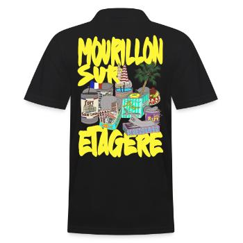 Mourillon auf dem Regal Toulon - Männer Poloshirt - Schwarz - Hinten - Kai (181cm)