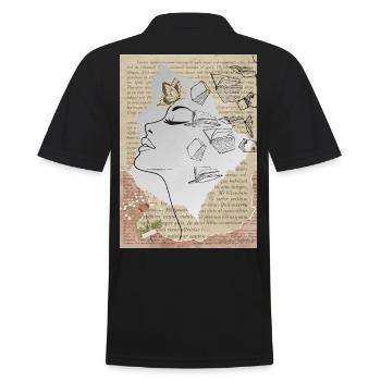 Rêve littéraire : Face avec des papillons - Polo Homme - noir - Dos - Kai (181cm)