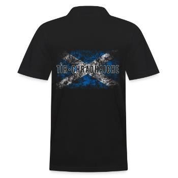 Schottischer Patriot Schottisch Gälisch - Männer Poloshirt - Schwarz - Hinten - Kai (181cm)