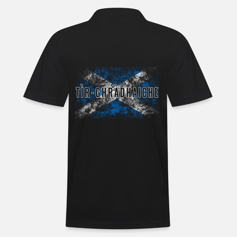 Schottischer Patriot Schottisch Gälisch - Männer Poloshirt - Schwarz