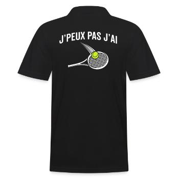 j'ai tennis - Polo Homme - noir - Dos - Kai (181cm)
