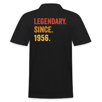 Legendary since 1956 - Männer Poloshirt - Schwarz - Hinten - Kai (181cm)