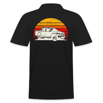 Retro t-shirt pick-up - Polo Homme - noir - Dos - Kai (181cm)