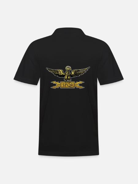 Rome Eagle Jupiter Lightning SPQR - Men's Polo Shirt - black
