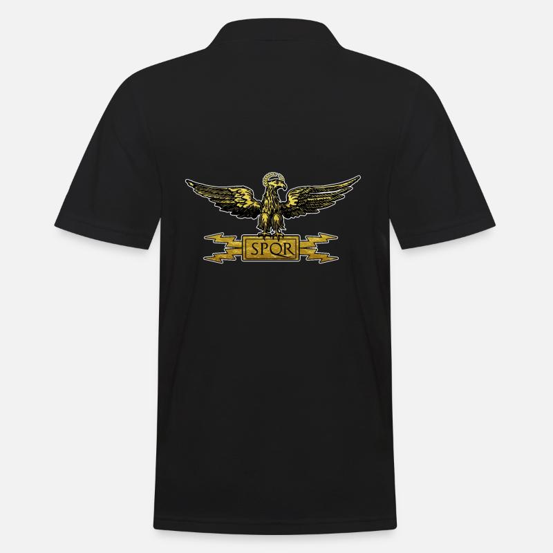 Rome Eagle Jupiter Lightning SPQR - Men's Polo Shirt - black