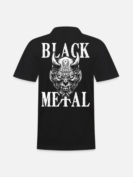 Black Metal Dämon - Männer Poloshirt - Schwarz