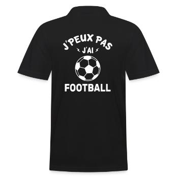 J'peux pas j'ai football - Polo Homme - noir - Dos - Kai (181cm)