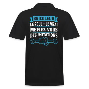 cadeau bricoleur - Polo Homme - noir - Dos - Kai (181cm)