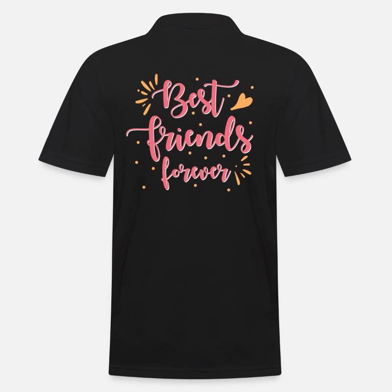 Best Friend forever - Männer Poloshirt - Schwarz
