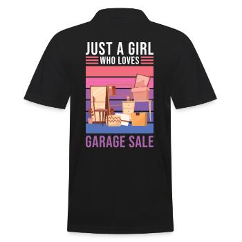 Garage sale slogan - Men's Polo Shirt - black - Back - Kai (181cm)
