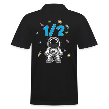 Demi-année 6 mois anniversaire astronaute - Polo Homme - noir - Dos - Kai (181cm)