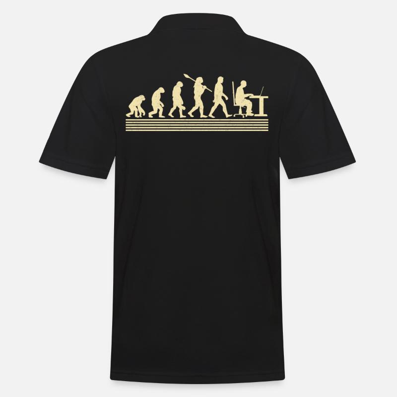 Software-entwickler-evolution - Männer Poloshirt - Schwarz
