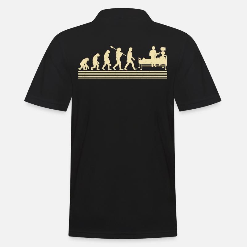 Évolution de l’inhalothérapeute - Polo Homme - noir