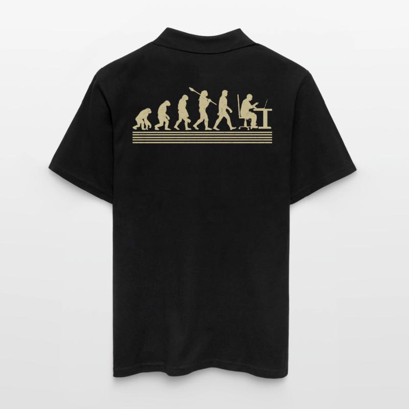 Evolution Des Computerprogrammierers Männer Poloshirt
