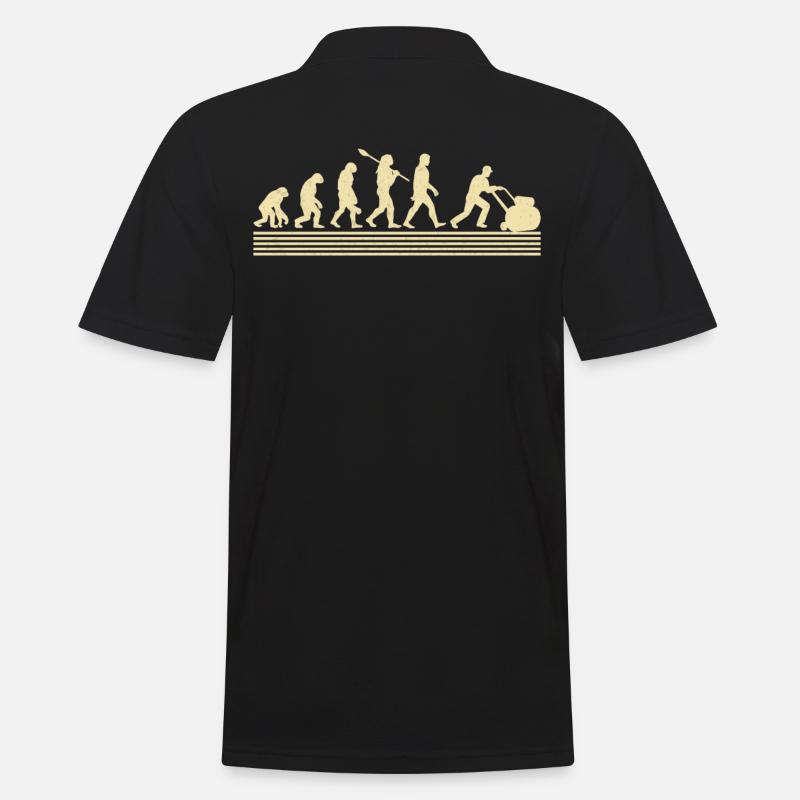 Landschaftsgestalter-evolution - Männer Poloshirt - Schwarz