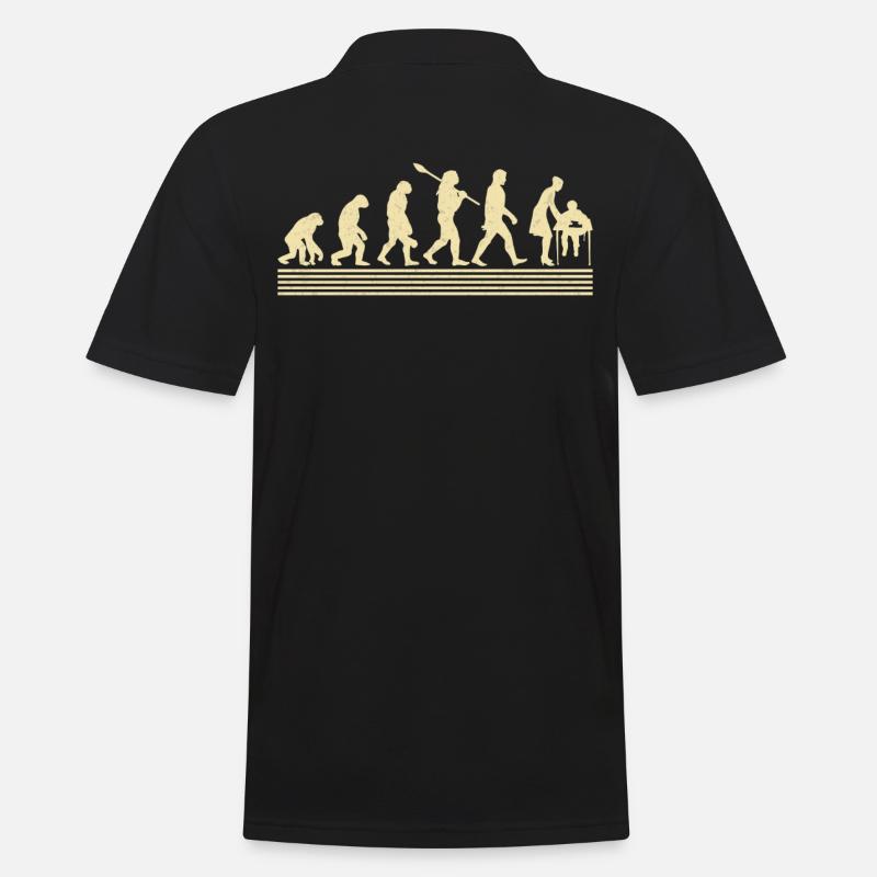Evolution Des Mittelschullehrers - Männer Poloshirt - Schwarz