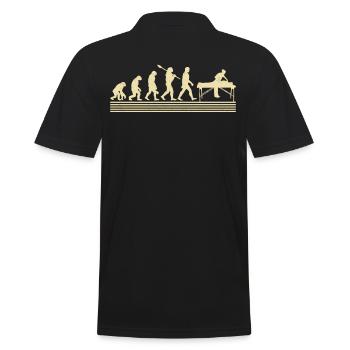 Entwicklung Des Masseurs - Männer Poloshirt - Schwarz - Hinten - Kai (181cm)