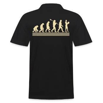 Entwicklung Der Sozialarbeiter - Männer Poloshirt - Schwarz - Hinten - Kai (181cm)