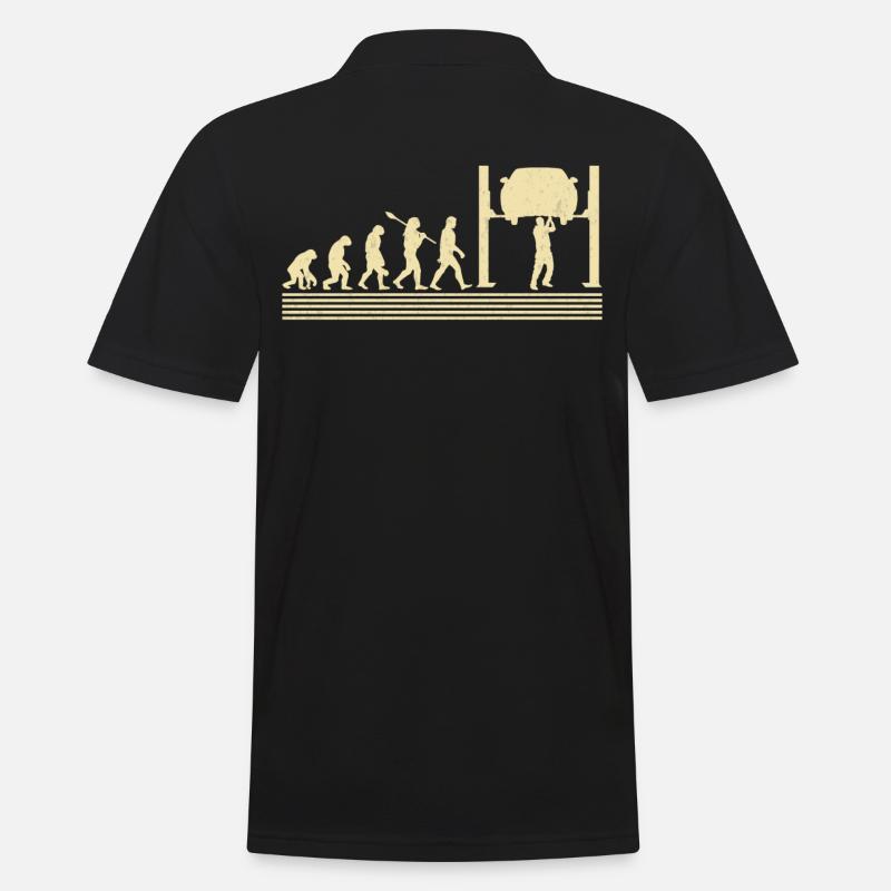 Évolution automécanique - Polo Homme - noir