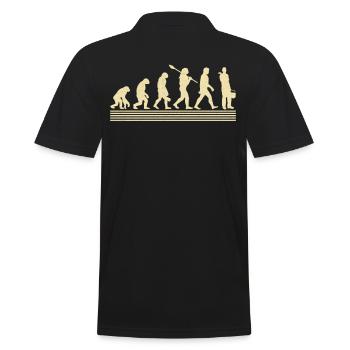 Plumbing evolution - Men's Polo Shirt - black - Back - Kai (181cm)