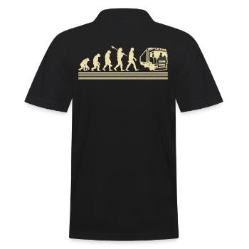 Évolution du conducteur de camion - Polo Homme - noir - Dos - Kai (181cm)