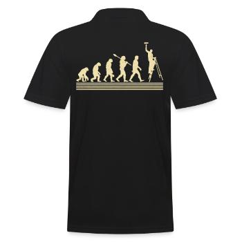 Évolution du peintre - Polo Homme - noir - Dos - Kai (181cm)