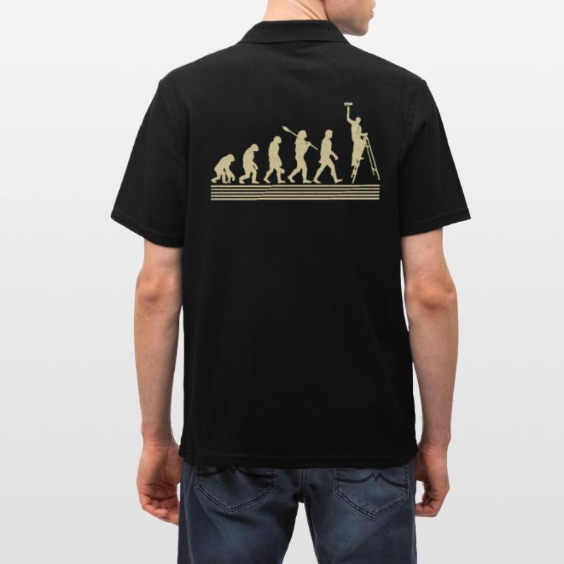 Maler-evolution Männer Poloshirt