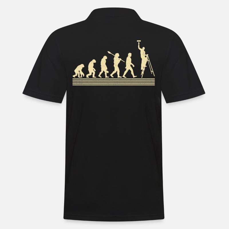Painter evolution - Men's Polo Shirt - black