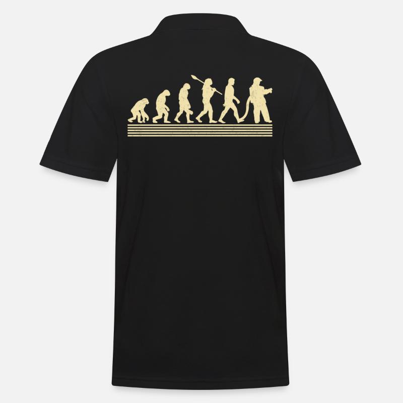 Feuerwehr-evolution - Männer Poloshirt - Schwarz