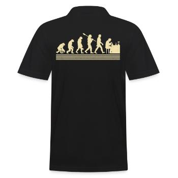 Chemist evolution - Men's Polo Shirt - black - Back - Kai (181cm)