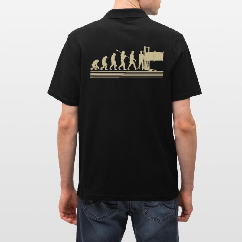 Evolution Der Fabrikarbeiter Männer Poloshirt