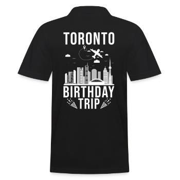Toronto Birthday Trip Toronto Canada - Men's Polo Shirt - black - Back - Kai (181cm)