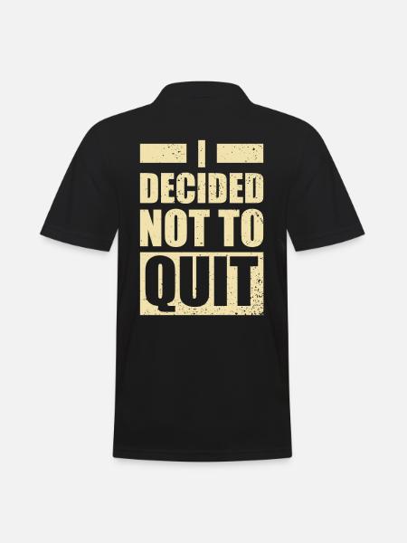 Fitness Gym Motivation - Men's Polo Shirt - black