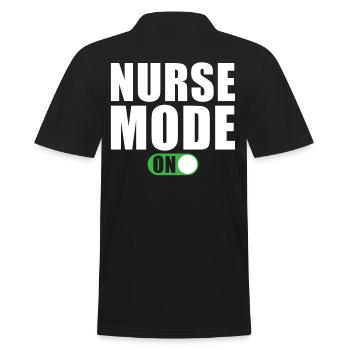 Mode infirmière Un drôle - Polo Homme - noir - Dos - Kai (181cm)