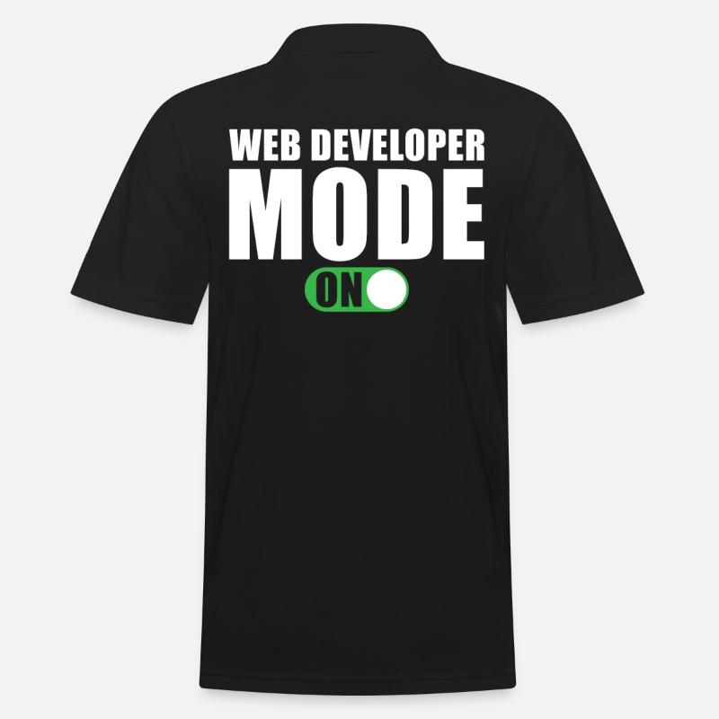 Mode développeur Web activé - Polo Homme - noir