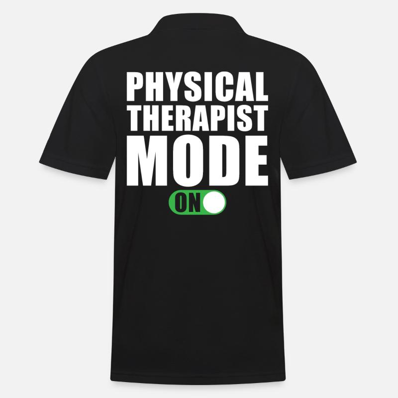 Physiotherapist Mode On - Men's Polo Shirt - black