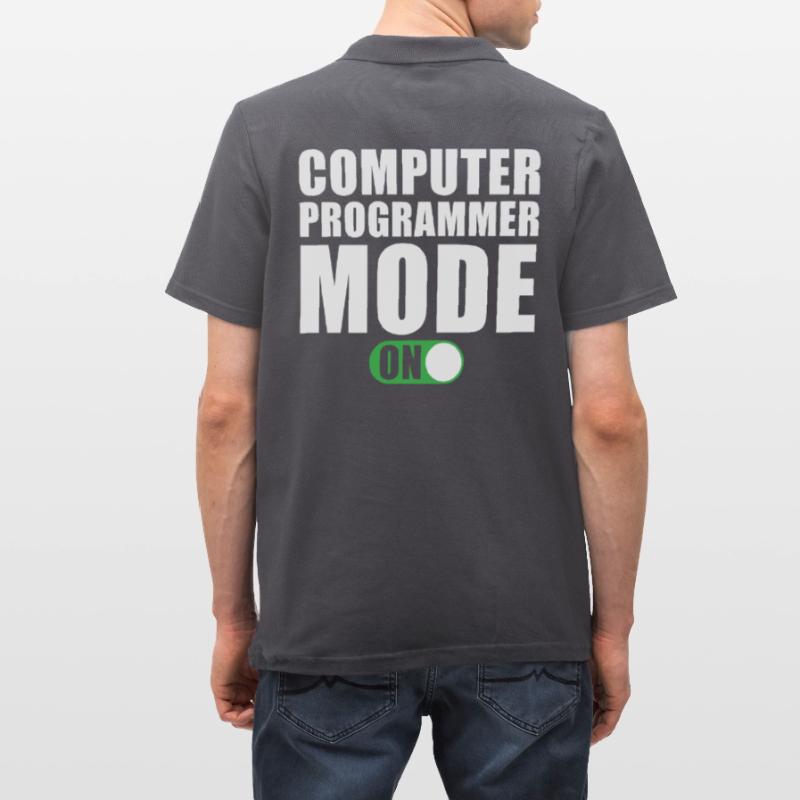 Mode programmeur informatique activé Polo Homme