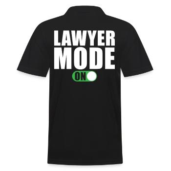 Mode Avocat activé - Polo Homme - noir - Dos - Kai (181cm)