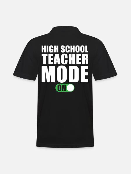 Gymnasium Teacher Mode at - Men's Polo Shirt - black