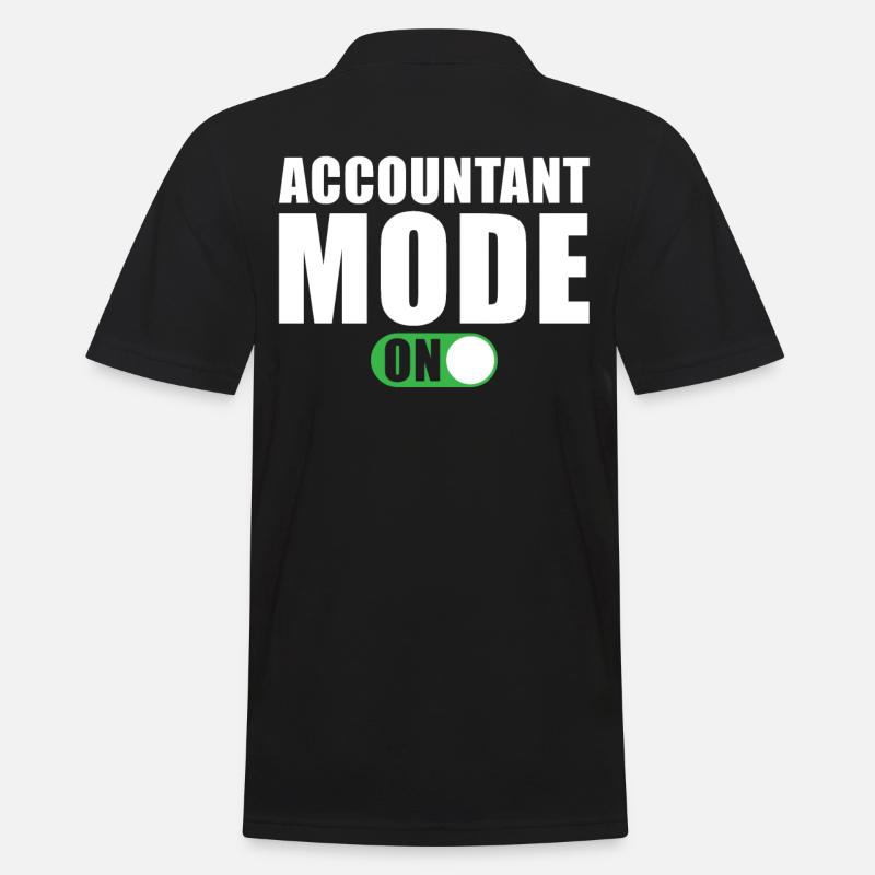 Mode comptable activé - Polo Homme - noir