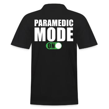 Mode paramédical activé - Polo Homme - noir - Dos - Kai (181cm)