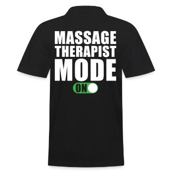 Mode Masseur activé - Polo Homme - noir - Dos - Kai (181cm)