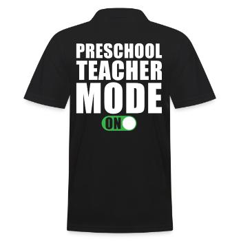 Mode enseignant préscolaire activé - Polo Homme - noir - Dos - Kai (181cm)