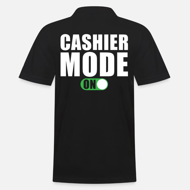 Mode Caissier activé - Polo Homme - noir