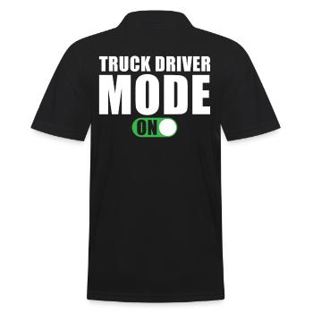 Mode chauffeur de camion A Camionneur - Polo Homme - noir - Dos - Kai (181cm)