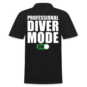 Professional driver mode On - Men's Polo Shirt - black - Back - Kai (181cm)