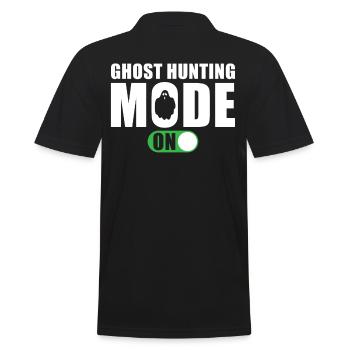 Ghost Hunter Spell Ghost Hunt Mode On - Men's Polo Shirt - black - Back - Kai (181cm)